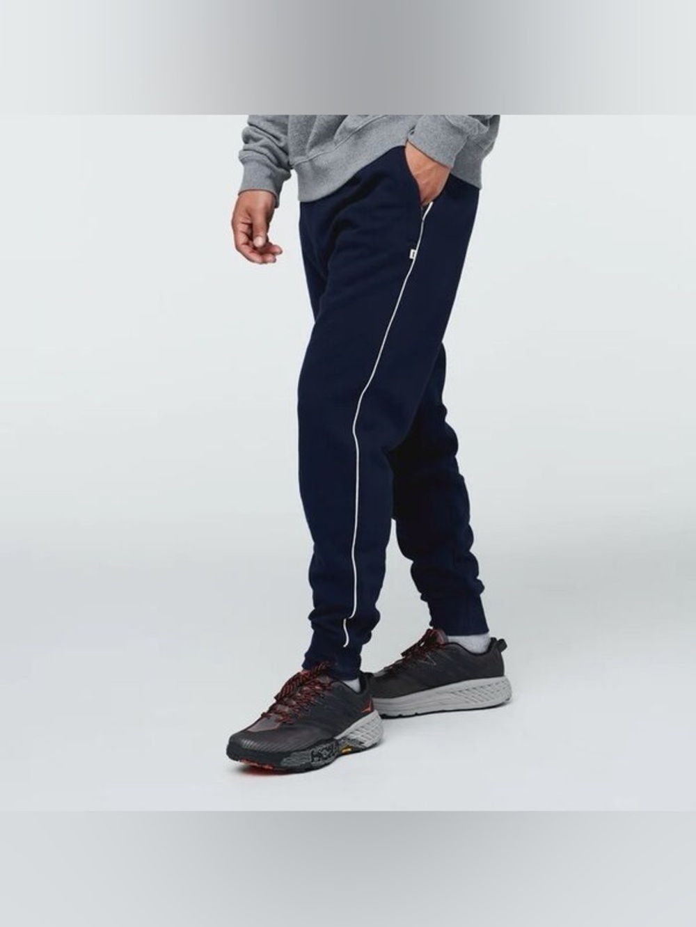 cotopaxi Unisex Navy Drawstring White Piping Joggers gorpcore athleisure outdoor